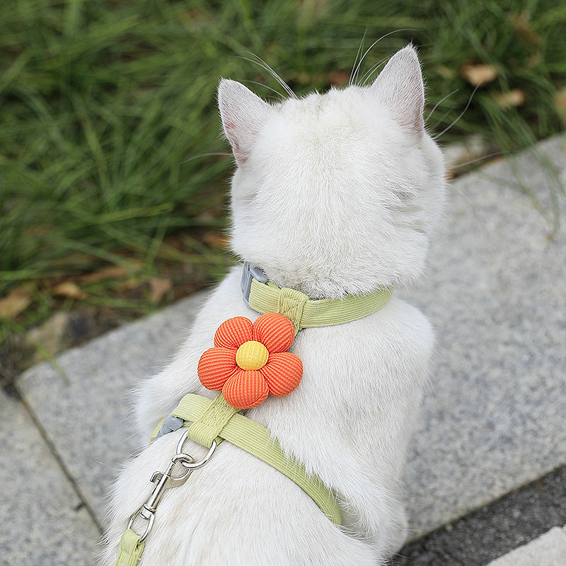 Adjustable Pet Traction Rope with Cartoon Design