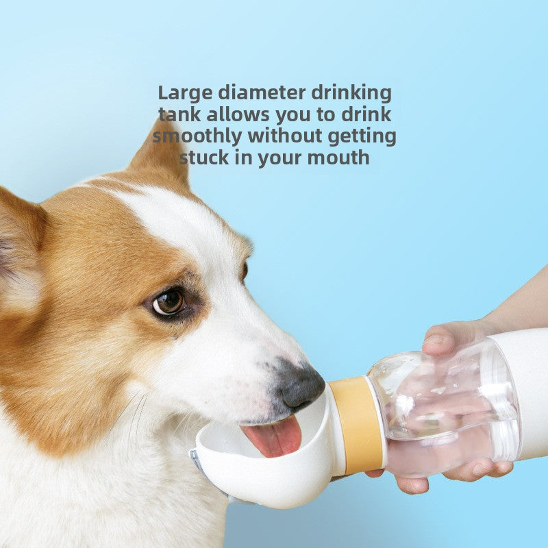 Portable Pet Water Bottle with Food Container