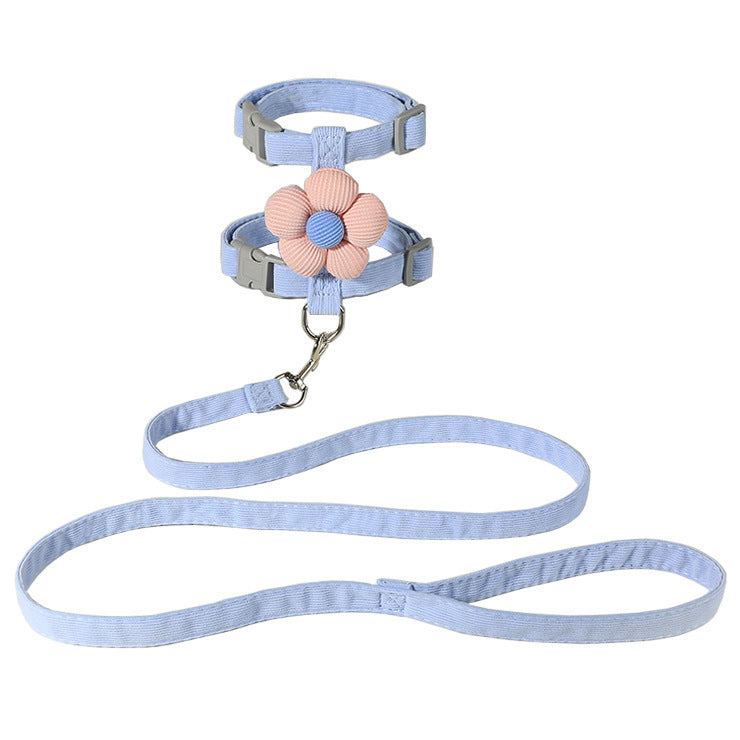 Adjustable Pet Traction Rope with Cartoon Design