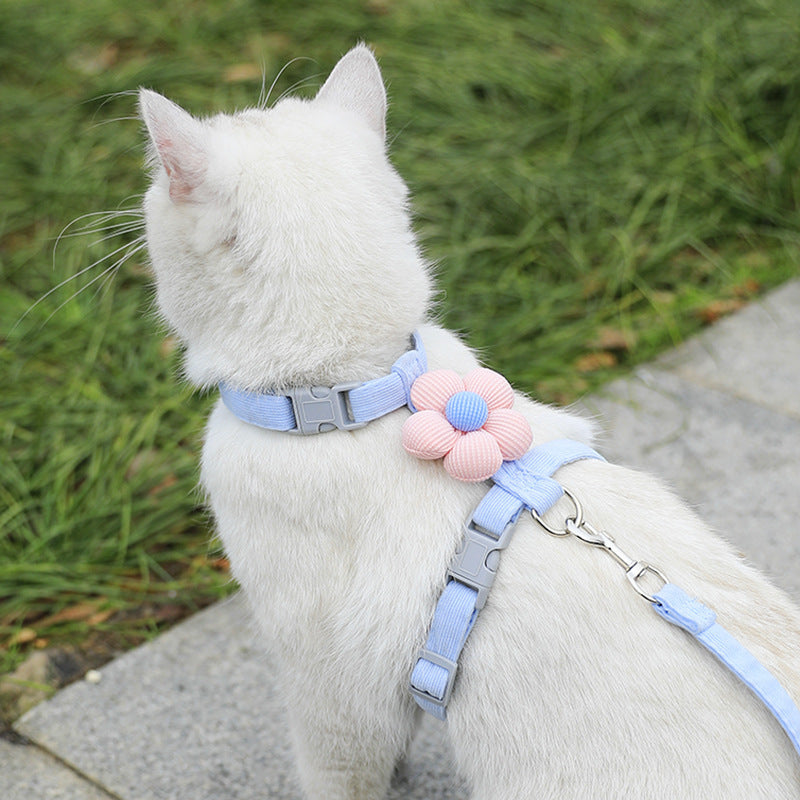 Adjustable Pet Traction Rope with Cartoon Design
