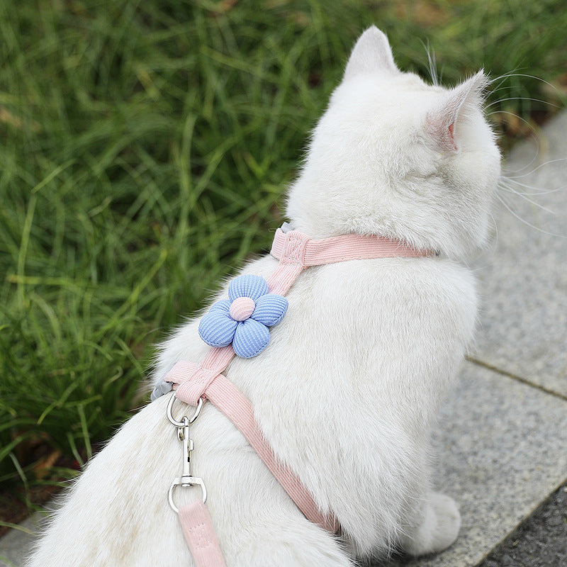 Adjustable Pet Traction Rope with Cartoon Design